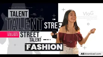Fashion Vlog Promo broadcast-packages template preview