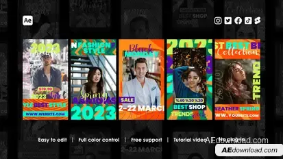 Fashion Week Instagram Reels Product Promo template preview