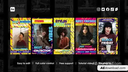 Fashion Week Instagram Reels Product Promo template preview