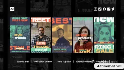 Fashion Week Instagram Stories Product Promo template preview