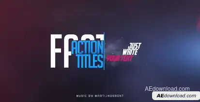 Fast Action Titles Titles template preview
