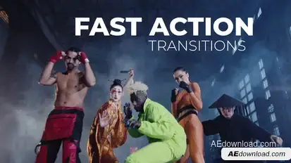 Fast Action Transitions | After Effects Elements template preview