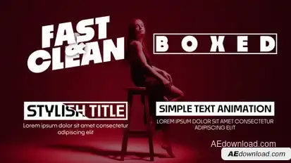 Fast and Clean Text Animations Titles template preview