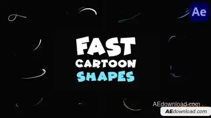 Fast Cartoon Shapes | After Effects Openers template preview