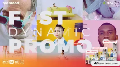 Fast Dynamic Promo Video Displays template preview