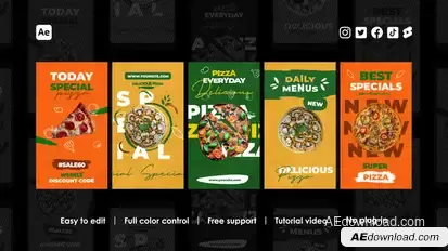 Fast Food Instagram Reels Product Promo template preview