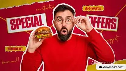 Fast Food Intro Openers template preview