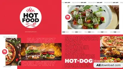 Fast Food Intro - Restaurant Promo Product Promo template preview