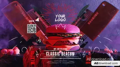 Fast Food Logo Reveal Logo Stings template preview