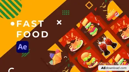 Fast Food Product Promo | After Effects Product Promo template preview