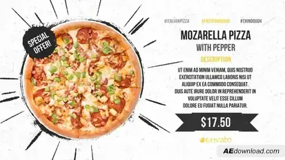 Fast Food Restaurant Product Promo template preview