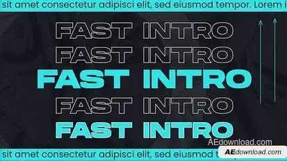 Videohive Fast Glitch Intro 43835693 Titles template preview