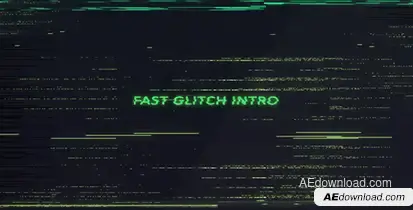 Fast Glitch Intro Openers template preview