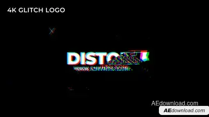 Glitch Logo Logo Stings template preview