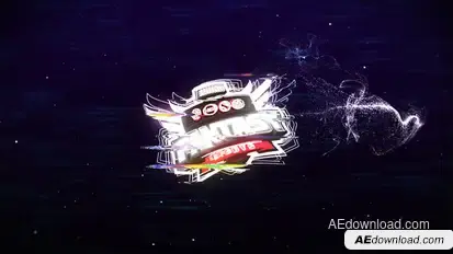 Fast Glitch Logo Logo Stings template preview
