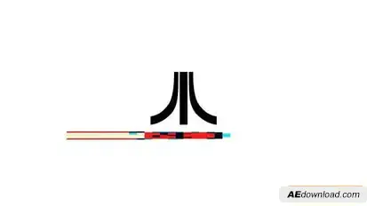 Fast Glitch Logo Logo Stings template preview