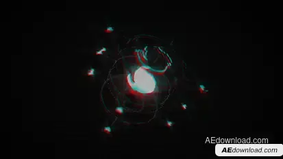 Fast Glitch Logo Opener Intro Logo Stings template preview