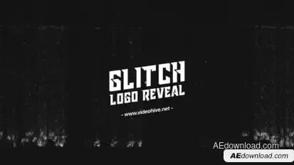 Fast Glitch Logo Reveal Logo Stings template preview