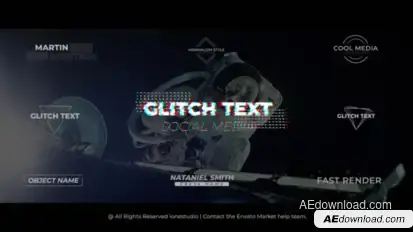 Fast Glitch Titles Titles template preview