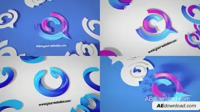 Fast Glitch Unveil Logo Stings template preview