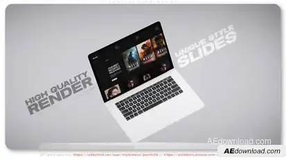 Fast Laptop Promo Video Displays template preview