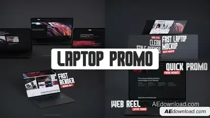 Fast Laptop Website Promo Product Promo template preview