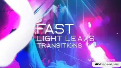 Fast light leaks Transitions Elements template preview