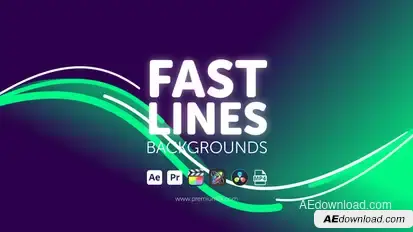 Fast Lines Backgrounds Elements template preview