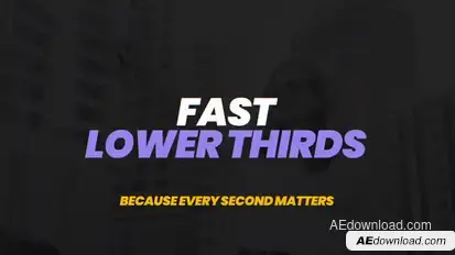 Fast Lower Thirds Elements template preview