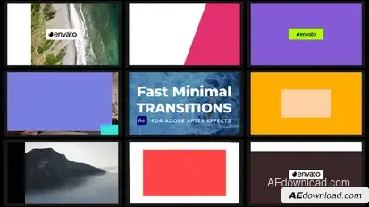 Fast Minimal Transitions Elements template preview