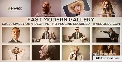 Fast Modern Gallery Video Displays template preview