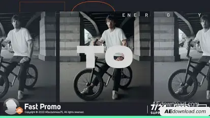 Fast Promo Video Displays template preview