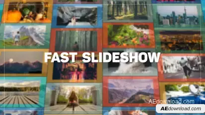 Fast Slideshow Video Displays template preview