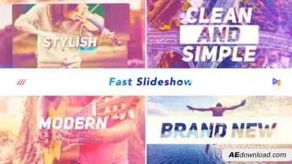 Energetic Promo Slides Video Displays template preview