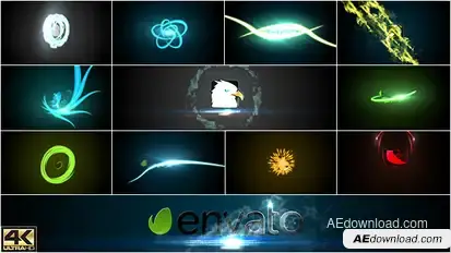 Fast Smoky Streaks Logo Sting Pack Logo Stings template preview