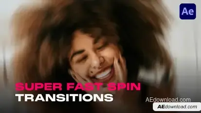 Fast Spin Transitions for After Effects Elements template preview