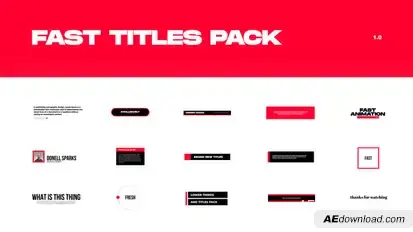 Fast Titles Pack Titles template preview