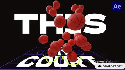 Fastbreak Basketball 3D & Scribble Intro Openers template preview