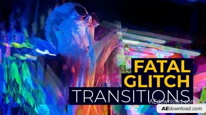 Fatal Glitch Transitions | After Effects Elements template preview