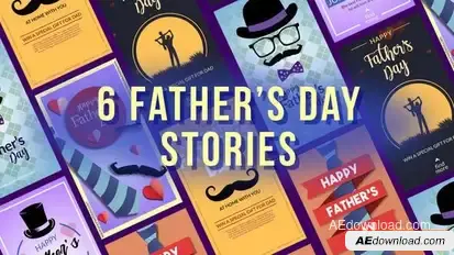 Father's Day Stories Openers template preview