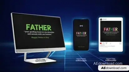 Fathers Day Text Opener Openers template preview