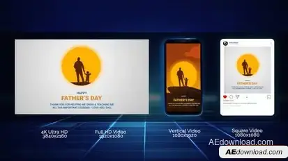 Fathers Day Title Opener Openers template preview
