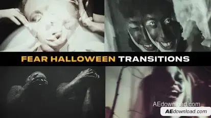 Fear Halloween Transitions | After Effects Elements template preview