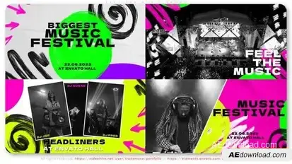 Feel The Music Promo Openers template preview