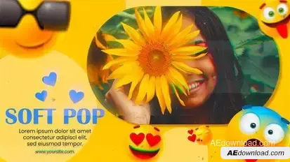 Videohive Feelings Share with Emojis Slideshow Video Displays template preview