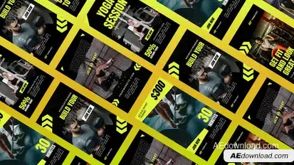 Fertine Gym Pop Reels & Stories Product Promo template preview
