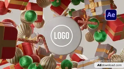 Festive Spark Logo Logo Stings template preview