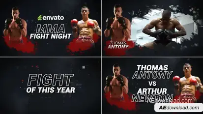 Fight Club // Fight Night // MMA // UFC Openers template preview
