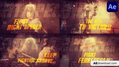 Fight Night for After Effects Openers template preview