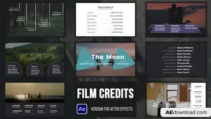 Film and Movie Credits Elements template preview